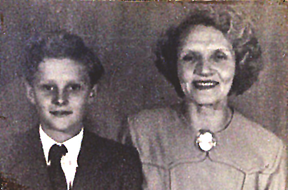 Jane Priddy and son Robert